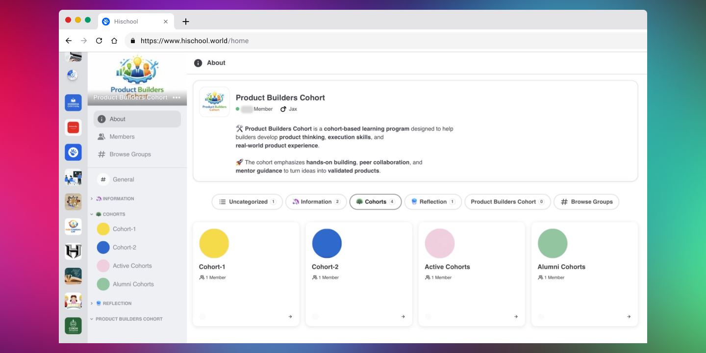 Product Builders Cohort