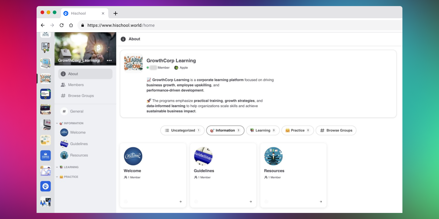 GrowthCorp Learning